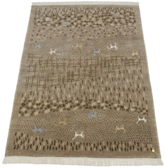 6x9 New Indian Folk Art Design Carpet // ONH Item mc001596 Image 2