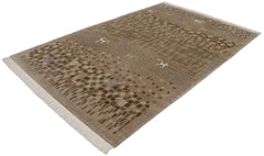 6x9 New Indian Folk Art Design Carpet // ONH Item mc001596 Image 8