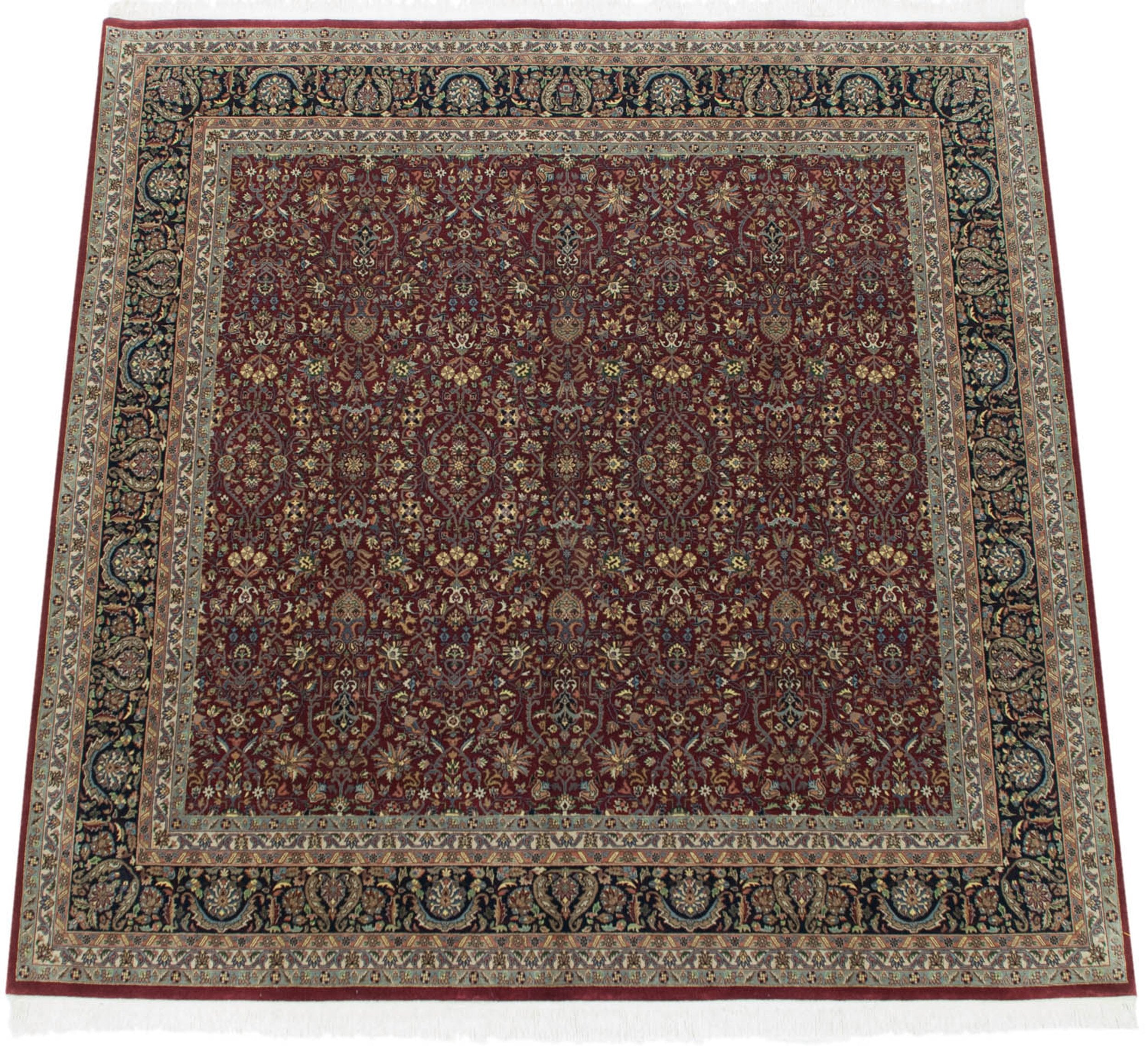 10x10 New Indian Tabriz Design Square Carpet // ONH Item mc001603 Image 1