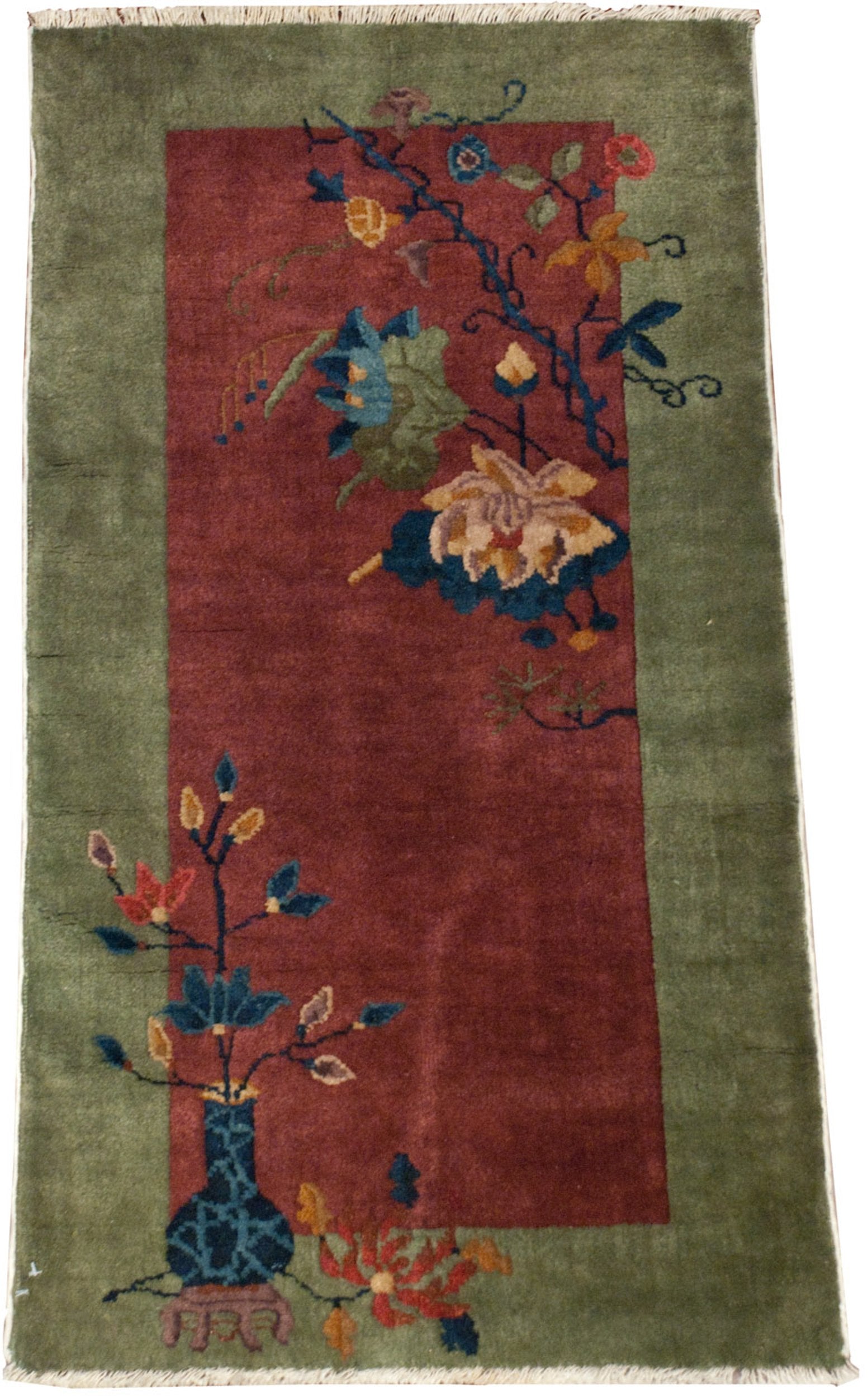 2x4 Vintage Nichols Art Deco Rug Runner // ONH Item mc001606 Image 1