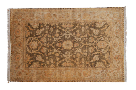 4x6 New Gold Wash Indian Oushak Design Rug // ONH Item mc001609