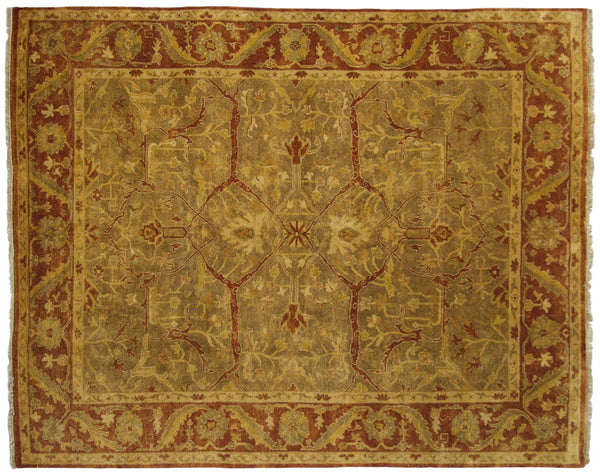 8x10 New Gold Wash Indian Oushak Design Carpet // ONH Item mc001612