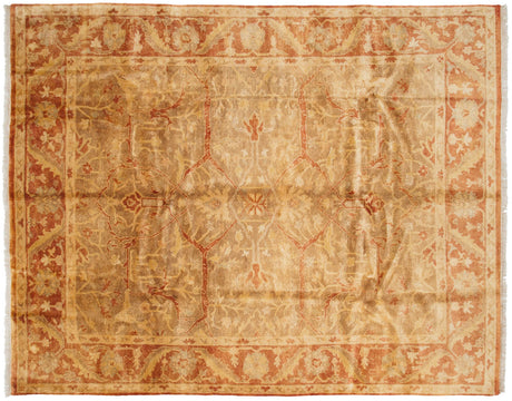 8x10 New Gold Wash Indian Oushak Design Carpet // ONH Item mc001615