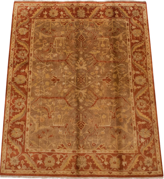 8x10 New Gold Wash Indian Oushak Design Carpet // ONH Item mc001619 Image 1