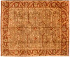 9x11.5 New Gold Wash Indian Oushak Design Carpet // ONH Item mc001620