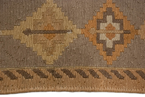 8x10 Vintage Distressed Indian Qashqai Soumac Design Carpet // ONH Item mc001623 Image 1