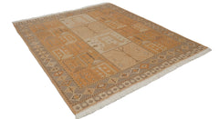 8x10 Vintage Distressed Indian Qashqai Soumac Design Carpet // ONH Item mc001623 Image 7