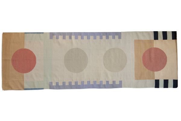 3x9 Vintage Contemporary Kilim Rug Runner // ONH Item mc001627