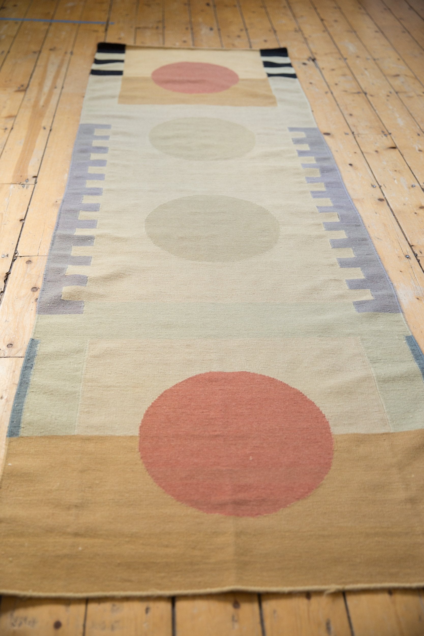 3x9 Vintage Contemporary Kilim Rug Runner // ONH Item mc001627 Image 1
