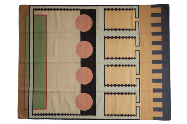 5x7 Vintage Contemporary Kilim Rug // ONH Item mc001628