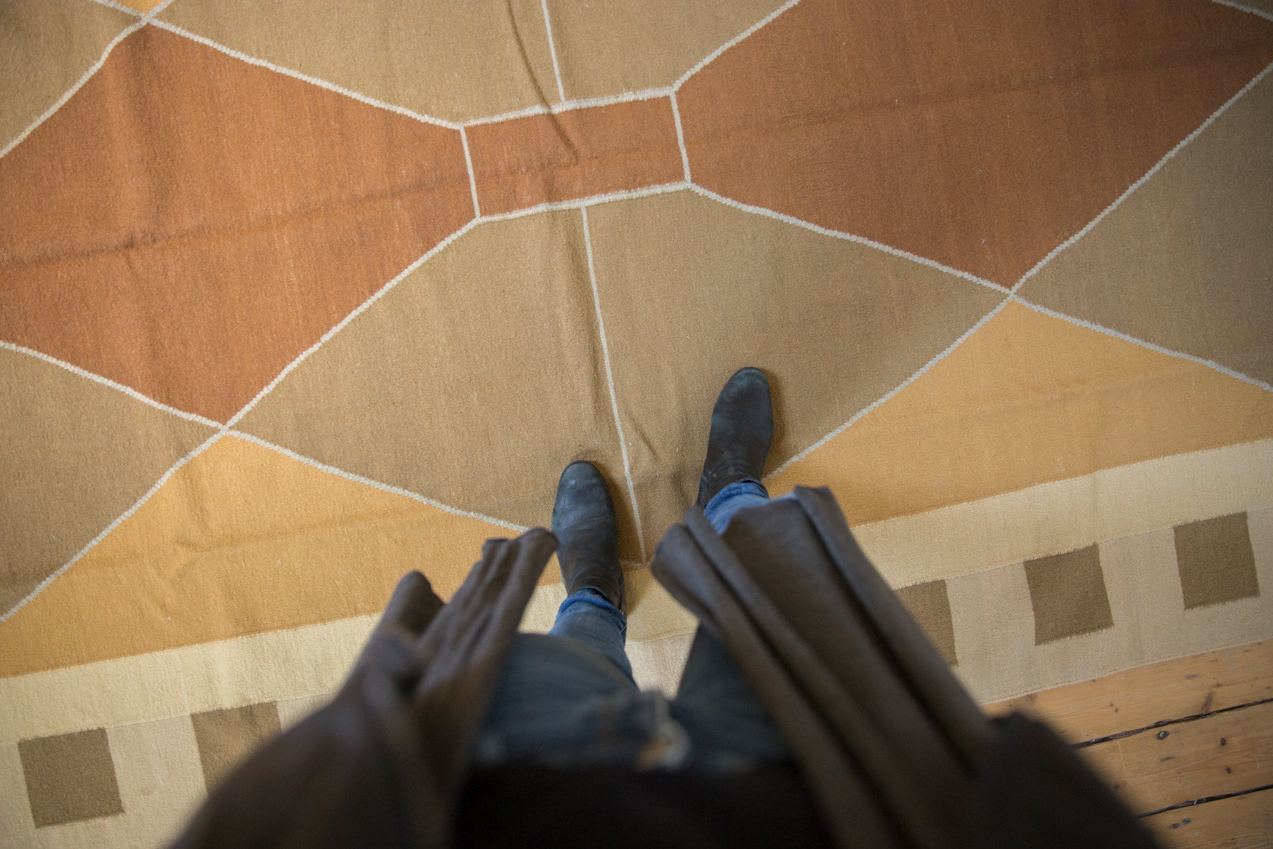 6x9 Vintage Contemporary Kilim Carpet // ONH Item mc001635 Image 1