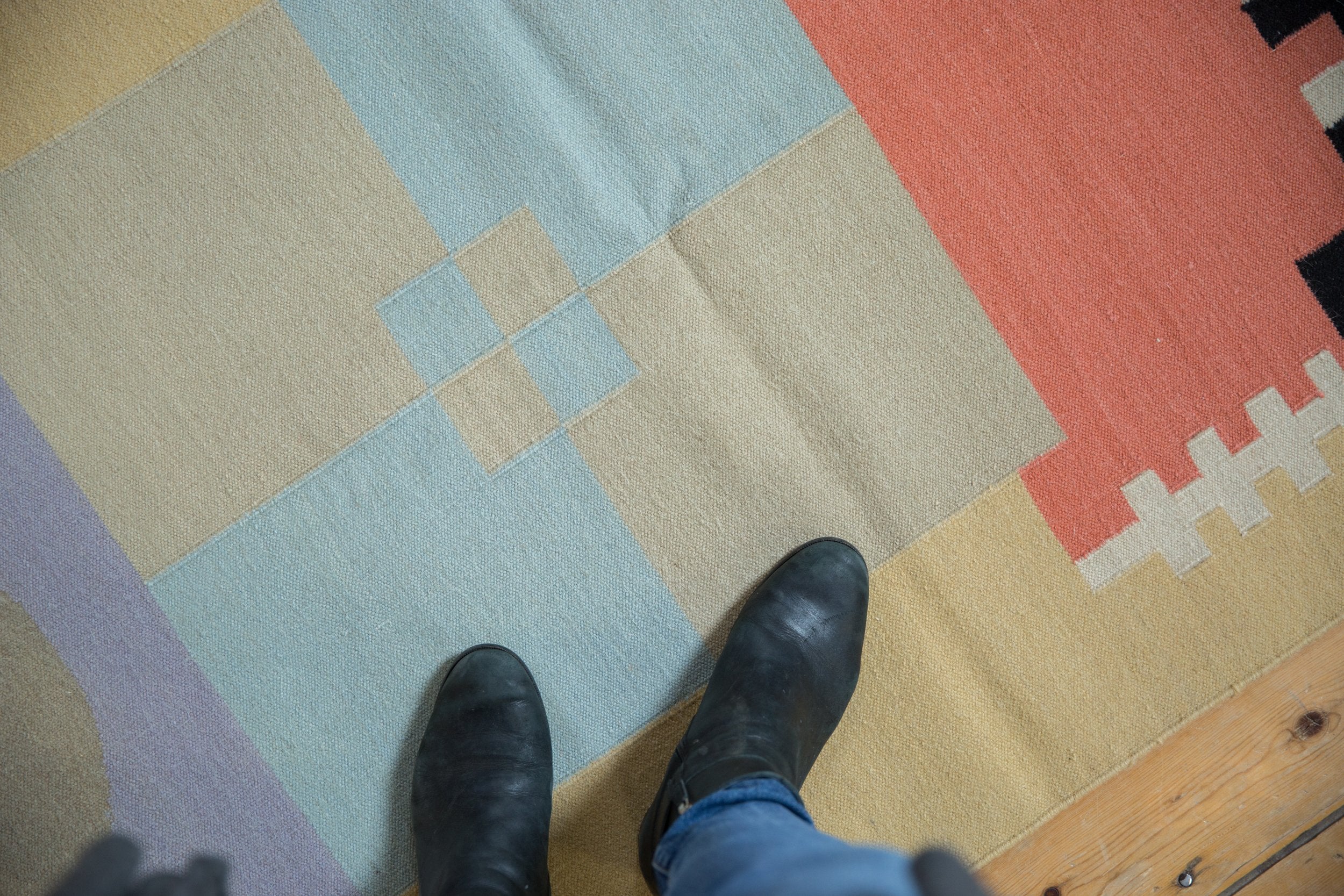 3x9 Vintage Contemporary Kilim Rug Runner // ONH Item mc001636 Image 1