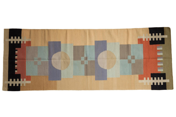 Vintage Contemporary Kilim Rug Runner / ONH item mc001637