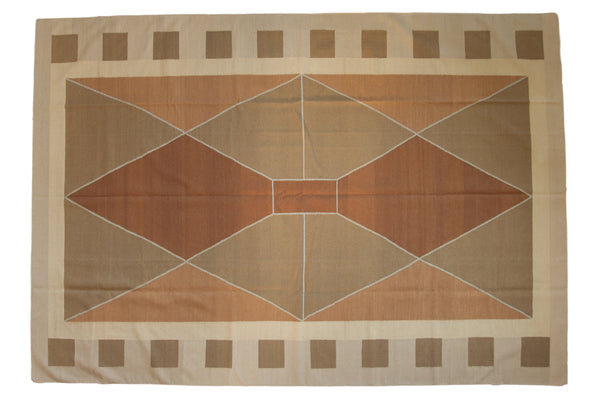 8x12 Vintage Contemporary Kilim Carpet // ONH Item mc001638