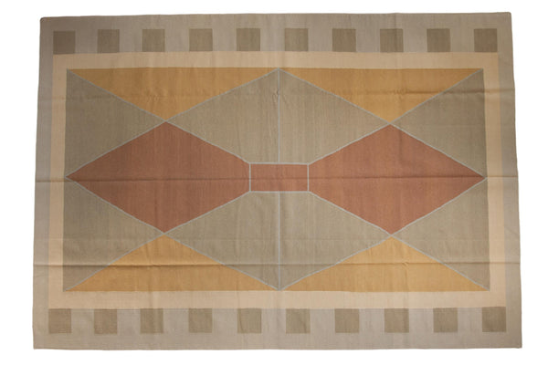 8x12 Vintage Contemporary Kilim Carpet // ONH Item mc001639