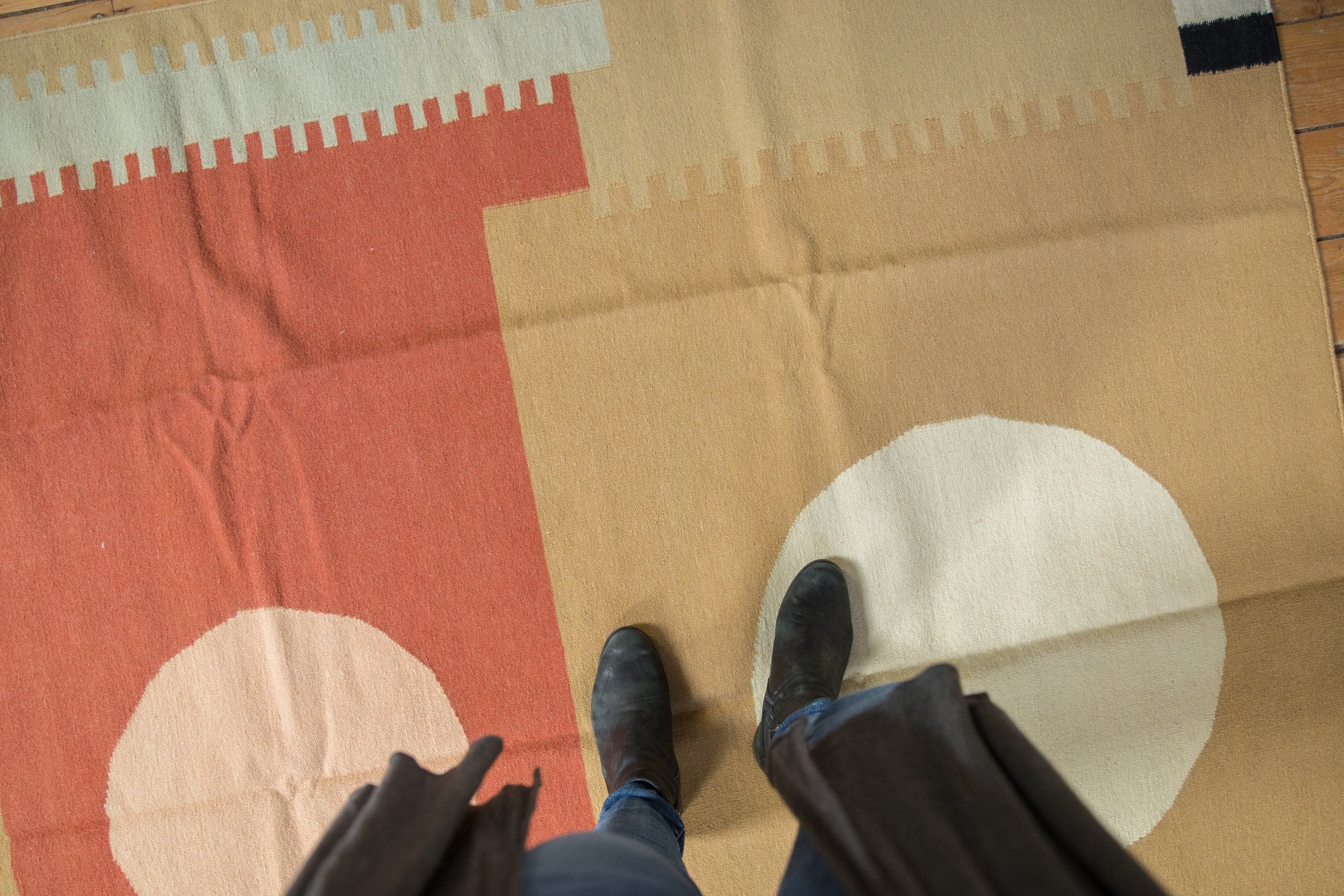 6.5x9 Vintage Contemporary Kilim Carpet // ONH Item mc001640 Image 1