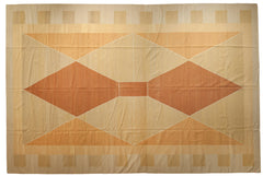 12x18.5 Vintage Contemporary Kilim Carpet // ONH Item mc001647