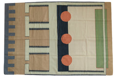 6x9 Vintage Contemporary Kilim Carpet // ONH Item mc001650