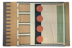 6x9 Vintage Contemporary Kilim Carpet // ONH Item mc001651