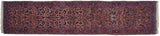 Vintage Persian Meshed runner with allover palmettes and vinery on unusual dark beige field.