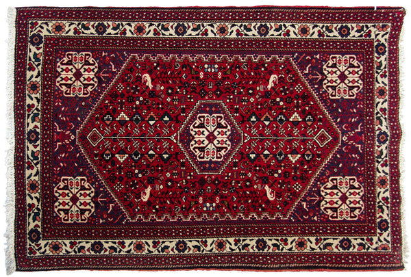 3.5x5 Vintage Abadeh Rug // ONH Item mc001668