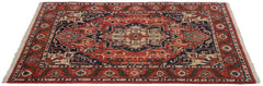 6x9.5 Vintage Indian Heriz Design Carpet // ONH Item mc001670 Image 1