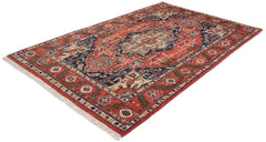 6x9.5 Vintage Indian Heriz Design Carpet // ONH Item mc001670 Image 2