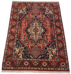 6x9.5 Vintage Indian Heriz Design Carpet // ONH Item mc001670 Image 5