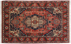 6x9.5 Vintage Indian Heriz Design Carpet // ONH Item mc001670 Image 6