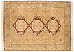 9x12 Vintage Distressed Bulgarian Caucasian Design Carpet // ONH Item mc001672