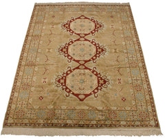 9x12 Vintage Distressed Bulgarian Caucasian Design Carpet // ONH Item mc001672 Image 5