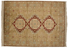 9x12 Vintage Distressed Bulgarian Caucasian Design Carpet // ONH Item mc001672 Image 6