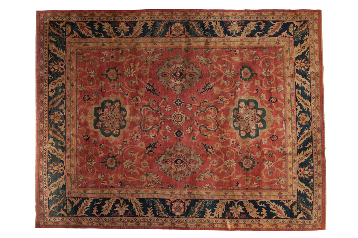 9x11.5 Vintage Agra Carpet // ONH Item mc001673