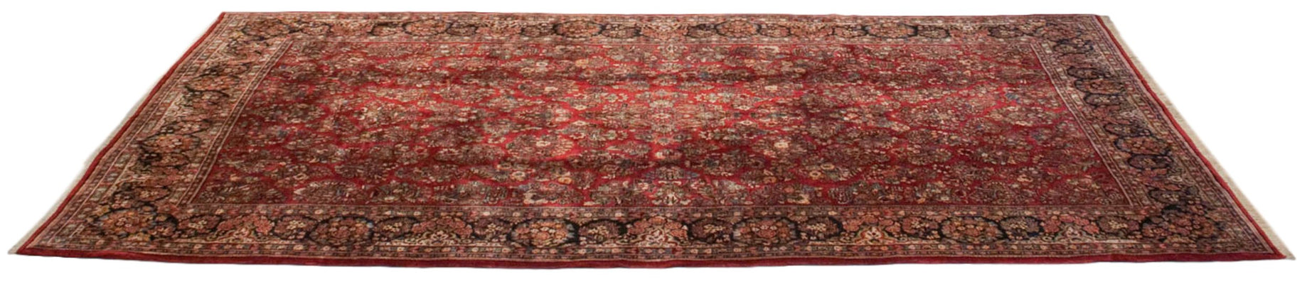 10.5x18.5 Vintage American Sarouk Carpet // ONH Item mc001676