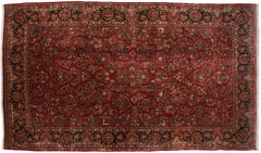 10.5x18.5 Vintage American Sarouk Carpet // ONH Item mc001676 Image 8