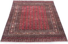 14x15.5 Vintage Fine Bokhara Square Carpet // ONH Item mc001683 Image 5