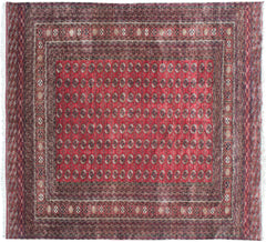 14x15.5 Vintage Fine Bokhara Square Carpet // ONH Item mc001683 Image 6