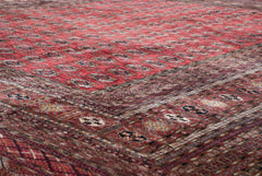 14x15.5 Vintage Fine Bokhara Square Carpet // ONH Item mc001683 Image 9