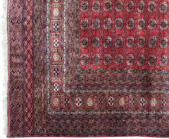 14x15.5 Vintage Fine Bokhara Square Carpet // ONH Item mc001683 Image 11