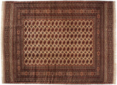 12x15.5 Vintage Fine Bokhara Carpet // ONH Item mc001684