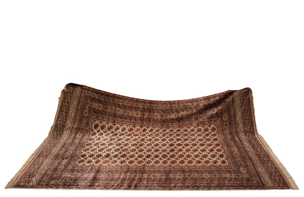 12x15.5 Vintage Fine Bokhara Carpet // ONH Item mc001684 Image 1