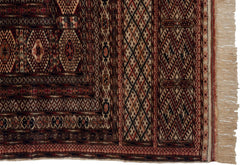 12x15.5 Vintage Fine Bokhara Carpet // ONH Item mc001684 Image 10
