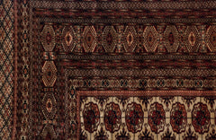 12x15.5 Vintage Fine Bokhara Carpet // ONH Item mc001684 Image 11