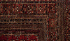 12x12.5 Vintage Fine Bokhara Square Carpet // ONH Item mc001685 Image 11