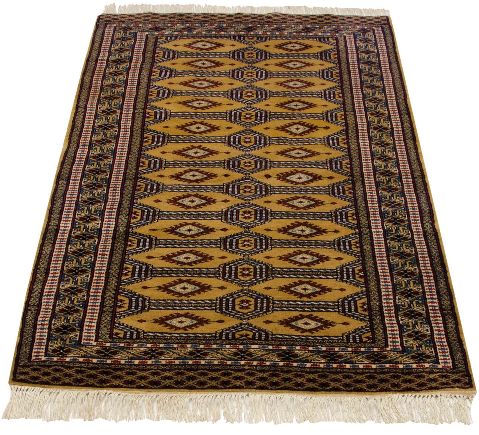 3x4.5 Vintage Fine Pakistani Turkmen Design Rug // ONH Item mc001687 Image 1