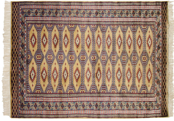 3x4.5 Vintage Fine Pakistani Turkmen Design Rug // ONH Item mc001687 Image 4