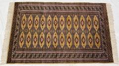 3x4.5 Vintage Fine Pakistani Turkmen Design Rug // ONH Item mc001687 Image 6