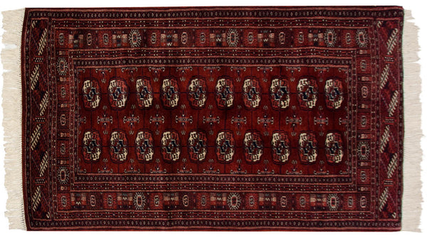 3x5 Vintage Fine Bokhara Rug // ONH Item mc001695