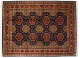 Plush, lustrous wool pile and original intact side cord selvage on a fine Pakistani carpet.