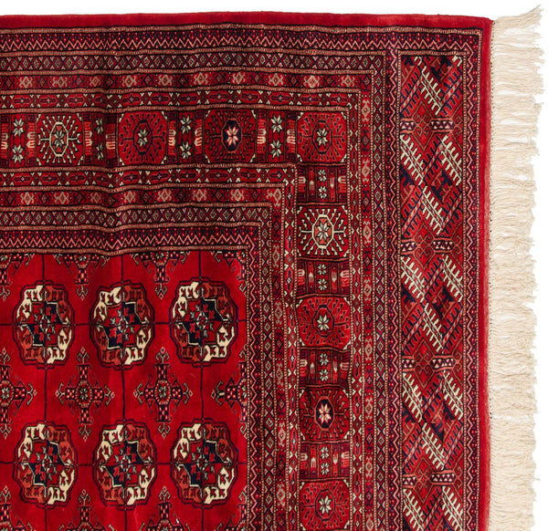8x8.5 Vintage Fine Bokhara Square Carpet // ONH Item mc001698 Image 7